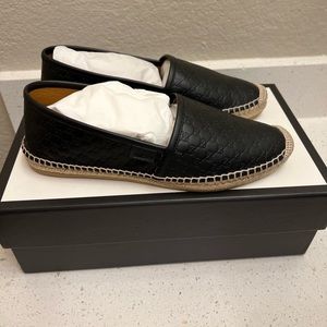 Gucci Microguccissima Leather Espadrille